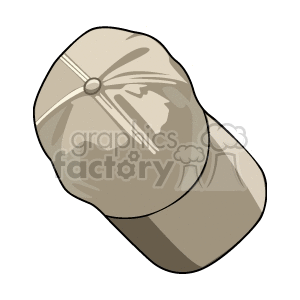 Gray baseball cap clipart. Commercial use image # 137498