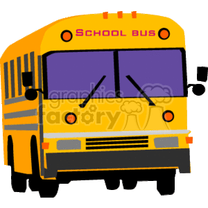 A Big Yellow School Bus clipart. Commercial use image # 138588