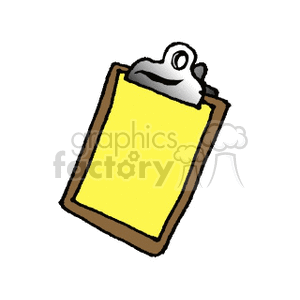 clipboard clipboards tablet tablets Education back to school paper notes supplies tools yellow