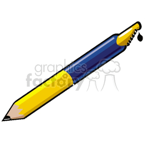 Cartoon writing utensil  clipart. Royalty-free image # 138625