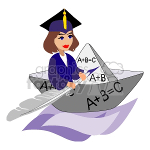 back to school learning students student graduation Clip Art Education boat row rowboat boats success cartoon last day determined 