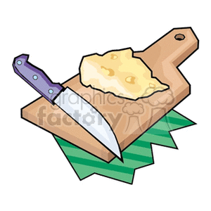   food bread knife knife cutting board  bread7.gif Clip Art Food-Drink 