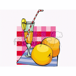   oranges orange juice beverage beverages Clip Art Food-Drink 