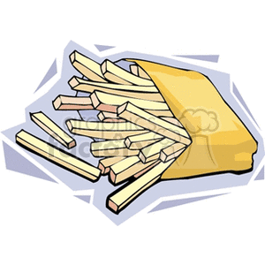 French fries clipart.