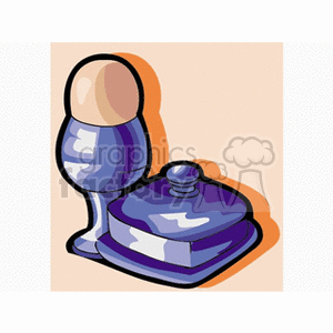 Soft boiled egg clipart. Royalty-free image # 140564