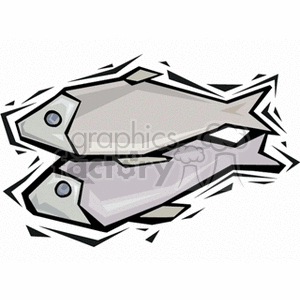 Two fish fillets clipart. Commercial use image # 140568
