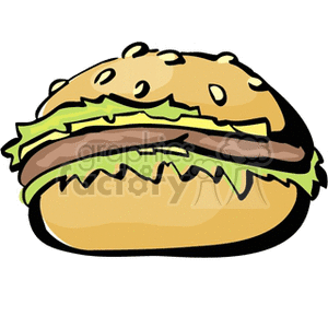 Roast beef sandwich clipart. Royalty-free image # 140776