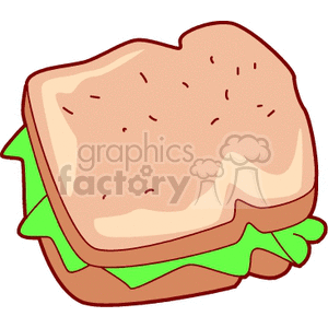 sandwitch with lettuce  clipart. Commercial use image # 140786