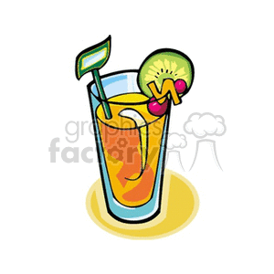   beverage beverages drink drinks glass straw straws cocktail cocktails  cocktail3.gif Clip Art Food-Drink Drinks cartoon mixed