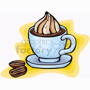   beverage beverages drink drinks cup cups coffee caffeine hot chocolate  coffee.gif Clip Art Food-Drink Drinks 