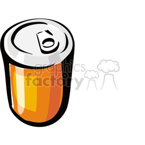 orange soda can clipart. Royalty-free image # 141717