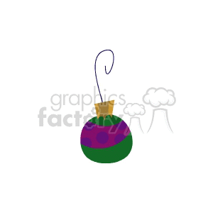Single Bulb Ornament clipart. Royalty-free image # 142932