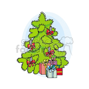   christmas xmas holidays tree trees gift gifts presents present decoration decorations  christmastree2.gif Clip Art Holidays Christmas 