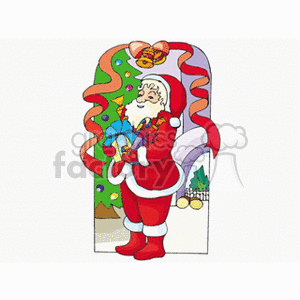   christmas xmas holidays gift gifts present presents santa claus  santa6.gif Clip Art Holidays Christmas 