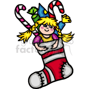 stocking_x0012 clipart. Royalty-free image # 143287