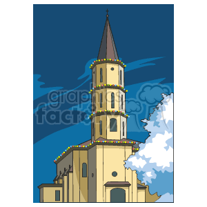  church temple cathedral religion   xmas_020c Clip Art Holidays Christmas 