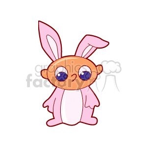 Little boy in bunny suite clipart. Commercial use image # 144224