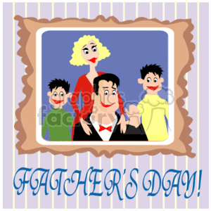 Father's Day- Family Portrait clipart. Royalty-free image # 144413