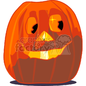 Big orange pumpkin clipart. Royalty-free image # 144549