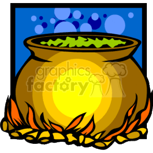 cartoon cauldron clipart. Commercial use image # 144694