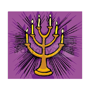 Gold candelabra. clipart. Royalty-free image # 144977