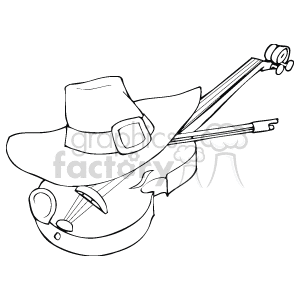 Big Irish Hat on top of a Violin clipart. Royalty-free image # 145365