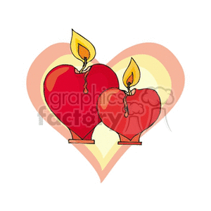   valentines day holidays love hearts heart candle candles  candles121.gif Clip Art Holidays Valentines Day 