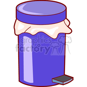   garbage can cans trash  trashcan800.gif Clip Art Household 