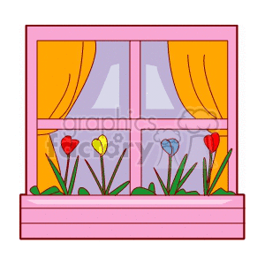   window windows curtain curtains  window514.gif Clip Art Household 