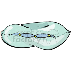 Blue Pillow clipart. Royalty-free image # 146860