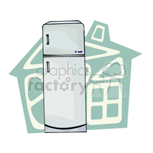   fridge fridges freezer  fridge2.gif Clip Art Household Kitchen 