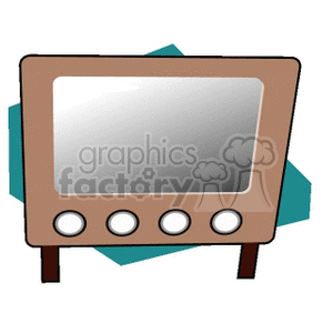 vintage TV clipart. Commercial use image # 148167