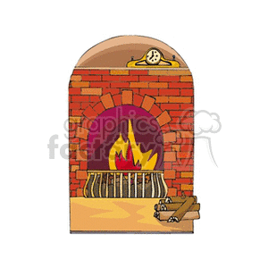 fireplace clipart. Commercial use image # 148177