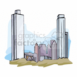 city scape clipart. Royalty-free image # 148212