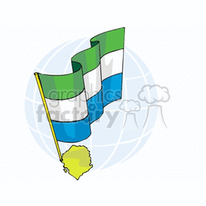 sierraleone flag and country