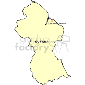   map maps guyana  mapguyana.gif Clip Art International Maps 