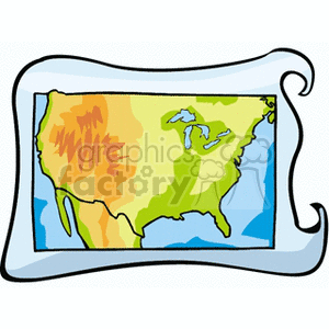 northamericamap clipart. Commercial use image # 149150