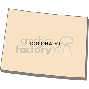 state-colorado cream clipart. Royalty-free image # 149412