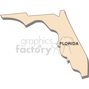 state-Florida cream clipart. Royalty-free image # 149416