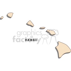 Hawaii islands clipart. Commercial use image # 149418
