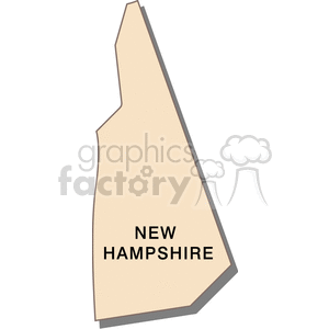 state-New Hampshire cream clipart. Commercial use image # 149428