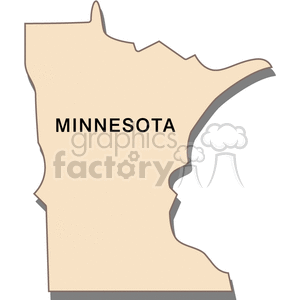 state-Minnesota cream clipart. Royalty-free image # 149430