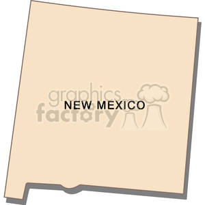 state-new Mexico cream clipart. Commercial use image # 149438