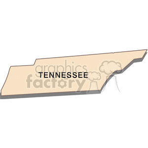 state-Tennessee cream clipart. Commercial use image # 149448