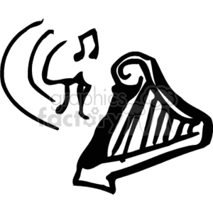 harp801 clipart. Commercial use image # 150151