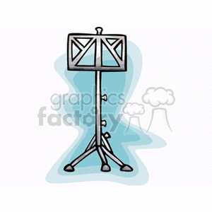   music book stand stands Clip Art Music 