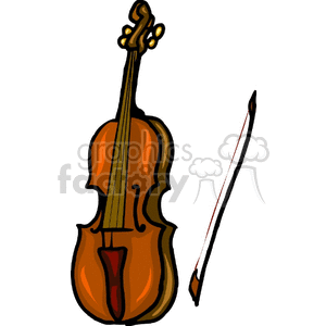 musical fiddle clipart. Commercial use image # 150213