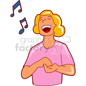   music singer singers musician lady women woman sing singing  singer303.gif Clip Art Music 