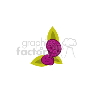 two purple roses  clipart. Commercial use image # 151530