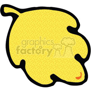 yellow leaf clipart. Royalty-free image # 151700